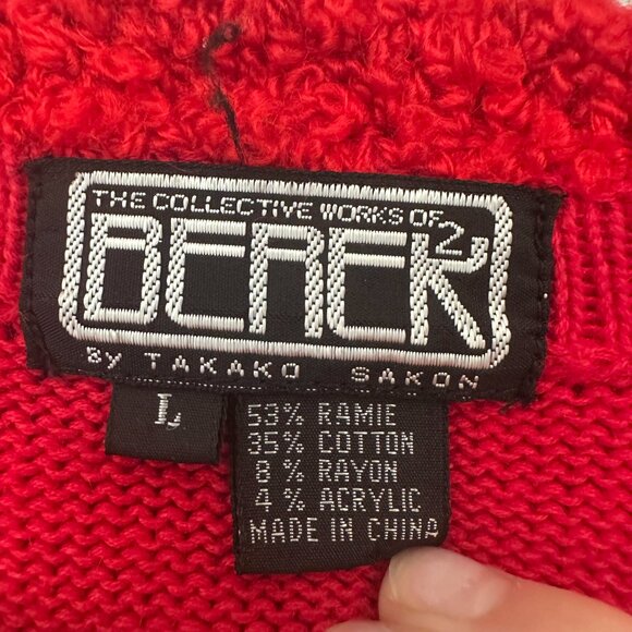 Berek Vintage Christmas Embellished Cardigan Sweater Festive -Large - Grannycore - Picture 3 of 6